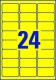 480 étiquettes enlevables Laser jaunes, format 63,5 x 33,9 mm (20 feuilles / cdt),image 4